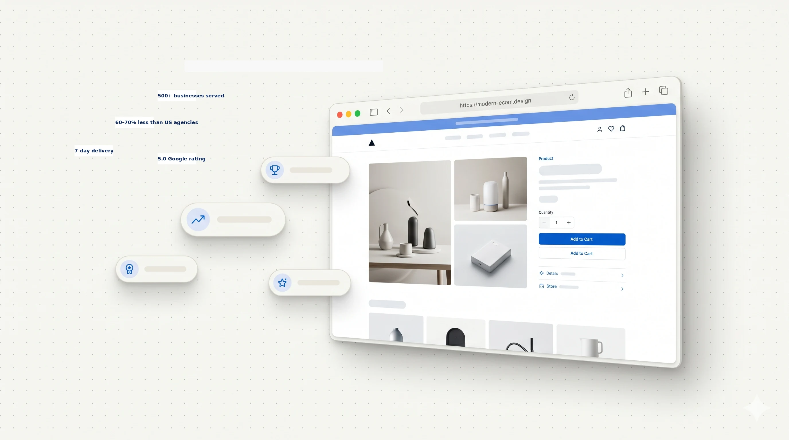 FactoryJet builds high-converting e-commerce and business websites for US small businesses